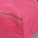 PRADA Tote Bag Nylon Pink Silver Auth 111353-10