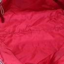 PRADA Tote Bag Nylon Pink Silver Auth 111353-15