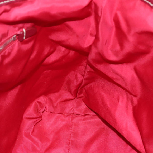 PRADA Tote Bag Nylon Pink Silver Auth 111353