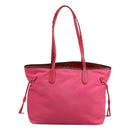 PRADA Tote Bag Nylon Pink Silver Auth 111353-3