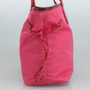 PRADA Tote Bag Nylon Pink Silver Auth 111353-4