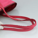 PRADA Tote Bag Nylon Pink Silver Auth 111353-7