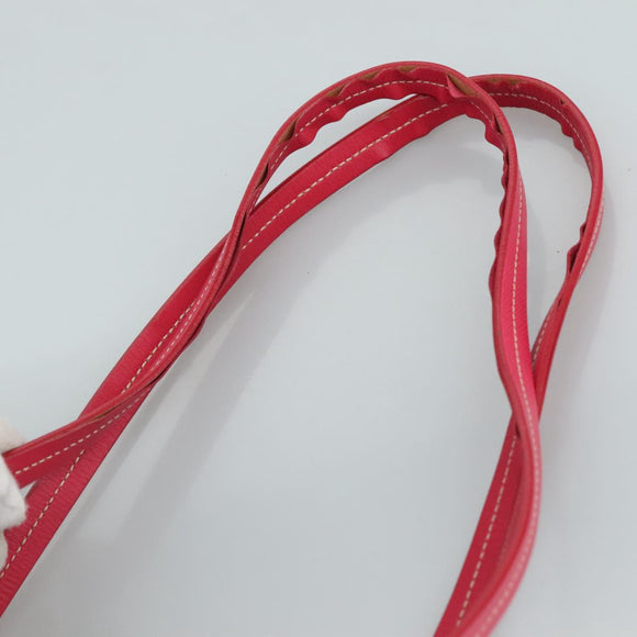 PRADA Tote Bag Nylon Pink Silver Auth 111353