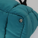 PRADA Hand Bag Nylon 2way Turquoise Blue Auth 111354V-9
