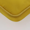 PRADA Shoulder Bag Nylon Yellow Auth 111355-11