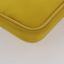 PRADA Shoulder Bag Nylon Yellow Auth 111355-13