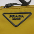 PRADA Shoulder Bag Nylon Yellow Auth 111355-15