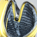 PRADA Shoulder Bag Nylon Yellow Auth 111355-18