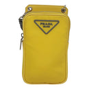 PRADA Shoulder Bag Nylon Yellow Auth 111355-2