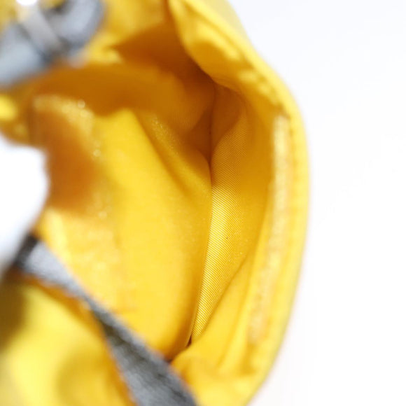 PRADA Shoulder Bag Nylon Yellow Auth 111355