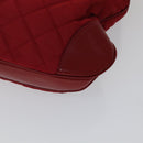 BURBERRY Shoulder Bag Nylon Red Auth 111357-10