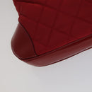 BURBERRY Shoulder Bag Nylon Red Auth 111357-11