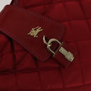 BURBERRY Shoulder Bag Nylon Red Auth 111357-10