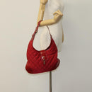 BURBERRY Shoulder Bag Nylon Red Auth 111357-20