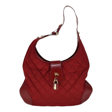 BURBERRY Shoulder Bag Nylon Red Auth 111357 - 0
