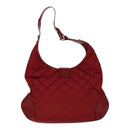 BURBERRY Shoulder Bag Nylon Red Auth 111357-2