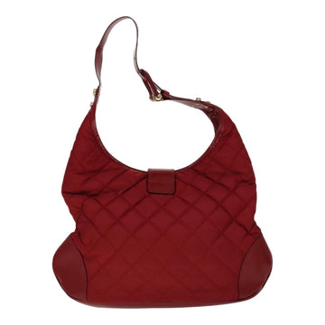 BURBERRY Shoulder Bag Nylon Red Auth 111357 - 0