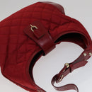 BURBERRY Shoulder Bag Nylon Red Auth 111357-6