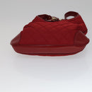 BURBERRY Shoulder Bag Nylon Red Auth 111357-9