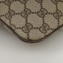 GUCCI GG Supreme Web Sherry Line Shoulder Bag PVC Beige 904 02 047 Auth 111359-15