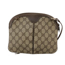 GUCCI GG Supreme Web Sherry Line Shoulder Bag PVC Beige 904 02 047 Auth 111359-2