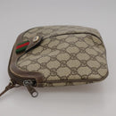GUCCI GG Supreme Web Sherry Line Shoulder Bag PVC Beige 904 02 047 Auth 111359-3