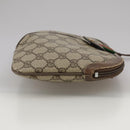 GUCCI GG Supreme Web Sherry Line Shoulder Bag PVC Beige 904 02 047 Auth 111359-4