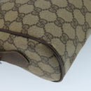GUCCI GG Supreme Web Sherry Line Shoulder Bag PVC Beige 56 02 088 Auth 111361-13