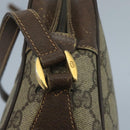 GUCCI GG Supreme Web Sherry Line Shoulder Bag PVC Beige 56 02 088 Auth 111361-14