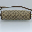 GUCCI GG Supreme Web Sherry Line Shoulder Bag PVC Beige 56 02 088 Auth 111361-9
