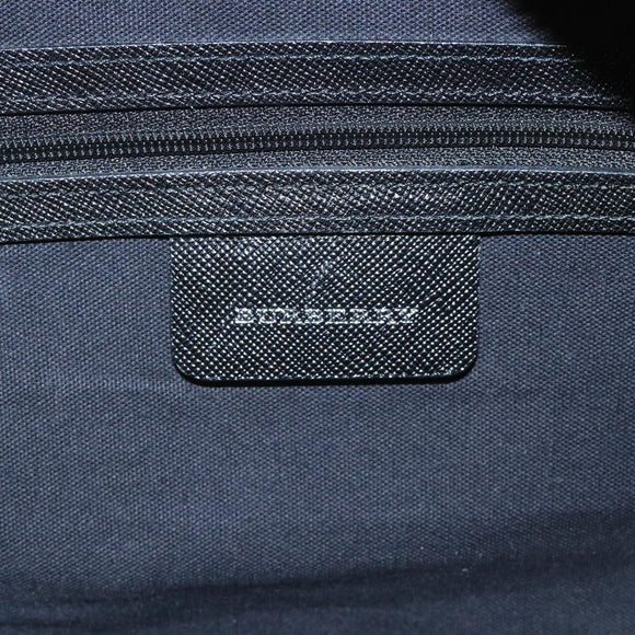 BURBERRY Nova Check Shoulder Bag Canvas Leather Beige Auth 111365V