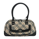 BURBERRY Nova Check Shoulder Bag Canvas Leather Beige Auth 111365V-13