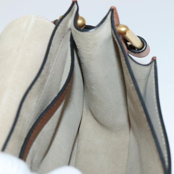 Chloe Shoulder Bag Leather Brown Auth 111369AM