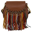 Chloe Shoulder Bag Leather Brown Auth 111369AM-13