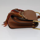 Chloe Shoulder Bag Leather Brown Auth 111369AM-3