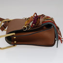 Chloe Shoulder Bag Leather Brown Auth 111369AM-4