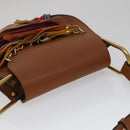 Chloe Shoulder Bag Leather Brown Auth 111369AM-6