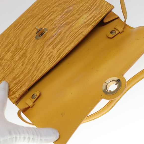 LOUIS VUITTON Epi Arsch Shoulder Bag Yellow M52579 LV Auth 111372
