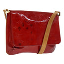 LOUIS VUITTON Monogram Vernis Thompson Street Bag Red M91094 LV Auth 111375-1