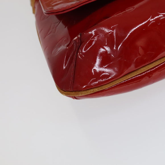 LOUIS VUITTON Monogram Vernis Thompson Street Bag Red M91094 LV Auth 111375