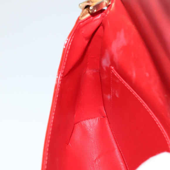 LOUIS VUITTON Monogram Vernis Thompson Street Bag Red M91094 LV Auth 111375