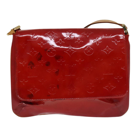 LOUIS VUITTON Monogram Vernis Thompson Street Bag Red M91094 LV Auth 111375
