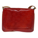 LOUIS VUITTON Monogram Vernis Thompson Street Bag Red M91094 LV Auth 111375-2