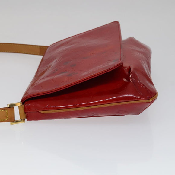 LOUIS VUITTON Monogram Vernis Thompson Street Bag Red M91094 LV Auth 111375