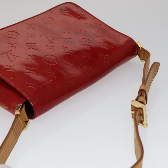 LOUIS VUITTON Monogram Vernis Thompson Street Bag Red M91094 LV Auth 111375