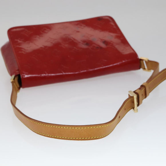 LOUIS VUITTON Monogram Vernis Thompson Street Bag Red M91094 LV Auth 111375