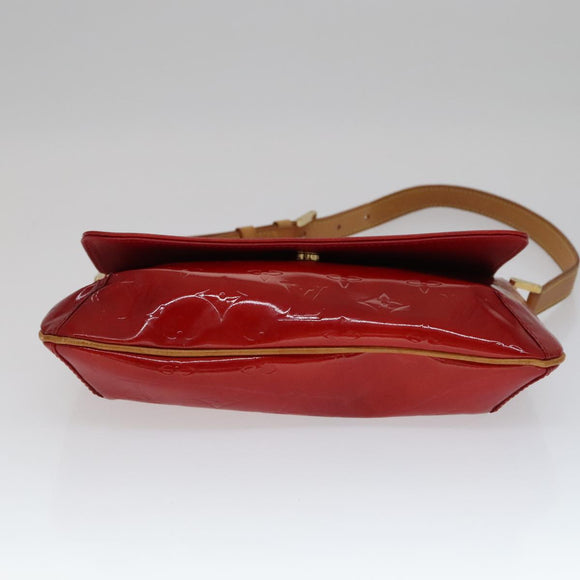 LOUIS VUITTON Monogram Vernis Thompson Street Bag Red M91094 LV Auth 111375