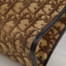 Christian Dior Trotter Canvas Shoulder Bag Gold Brown Auth 111398-16