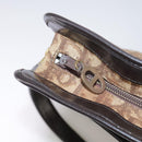 Christian Dior Trotter Canvas Shoulder Bag Gold Brown Auth 111398-10
