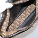 Christian Dior Trotter Canvas Shoulder Bag Gold Brown Auth 111398-12